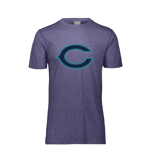 [FTSCUBRY-AS-LOGO1] Decker Men's Tri-Blend T-Shirt - Short Sleeve (Adult S, Royal, Logo 1)