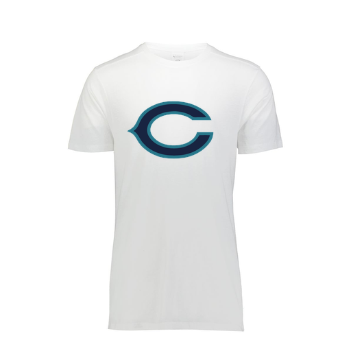 [FTSCUBWH-YS-LOGO1] Decker Youth Tri-Blend T-Shirt - Short Sleeve (Youth S, White, Logo 1)