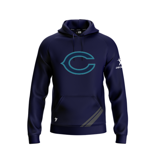 [FOLHSMNV-YXS-LOGO1] Decker Summit Hoodie (Youth XS, Navy, Logo 1)