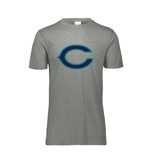 [FTSCUBGY-AS-LOGO1] Decker Men's Tri-Blend T-Shirt - Short Sleeve (Adult S, Gray, Logo 1)