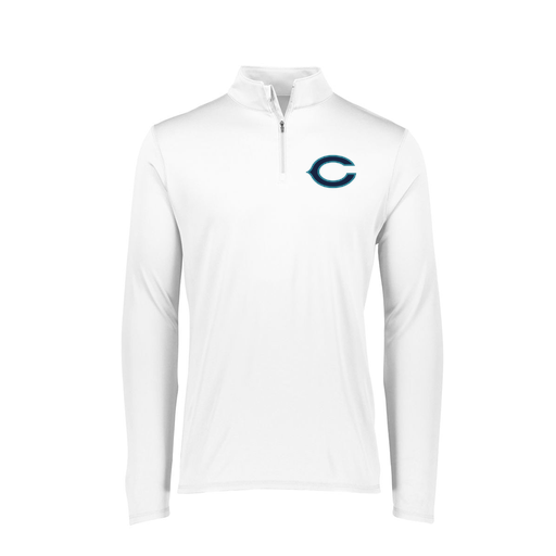 [FTLQFLWH-FAXS-LOGO1] Decker Women's Flex-Lite 1/4 Zip Shirt (Female Adult XS, White, Logo 1)