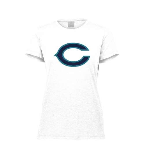 [FTSCUBWH-FAXS-LOGO1] Decker Women's Tri-Blend T-Shirt - Short Sleeve (Female Adult XS, White, Logo 1)
