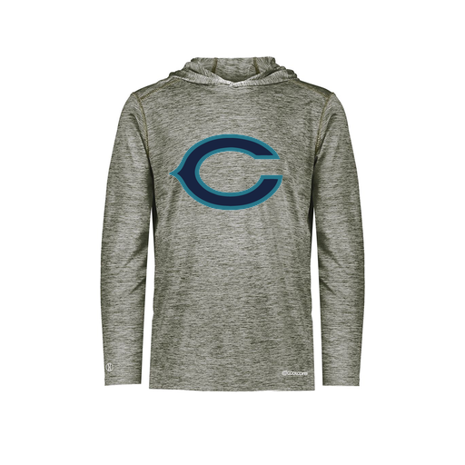 [FOLHCGGY-AS-LOGO1] Decker Men's Charge Hoodie (Adult S, Gray, Logo 1)