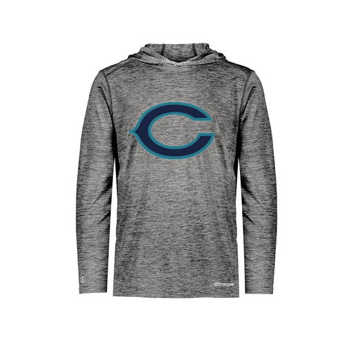 [FOLHCGBK-YS-LOGO1] Decker Youth Charge Hoodie (Youth S, Black, Logo 1)