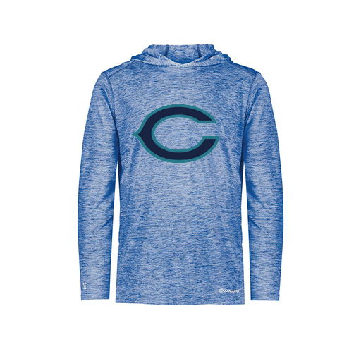 [FOLHCGRY-YS-LOGO1] Decker Youth Charge Hoodie (Youth S, Royal, Logo 1)